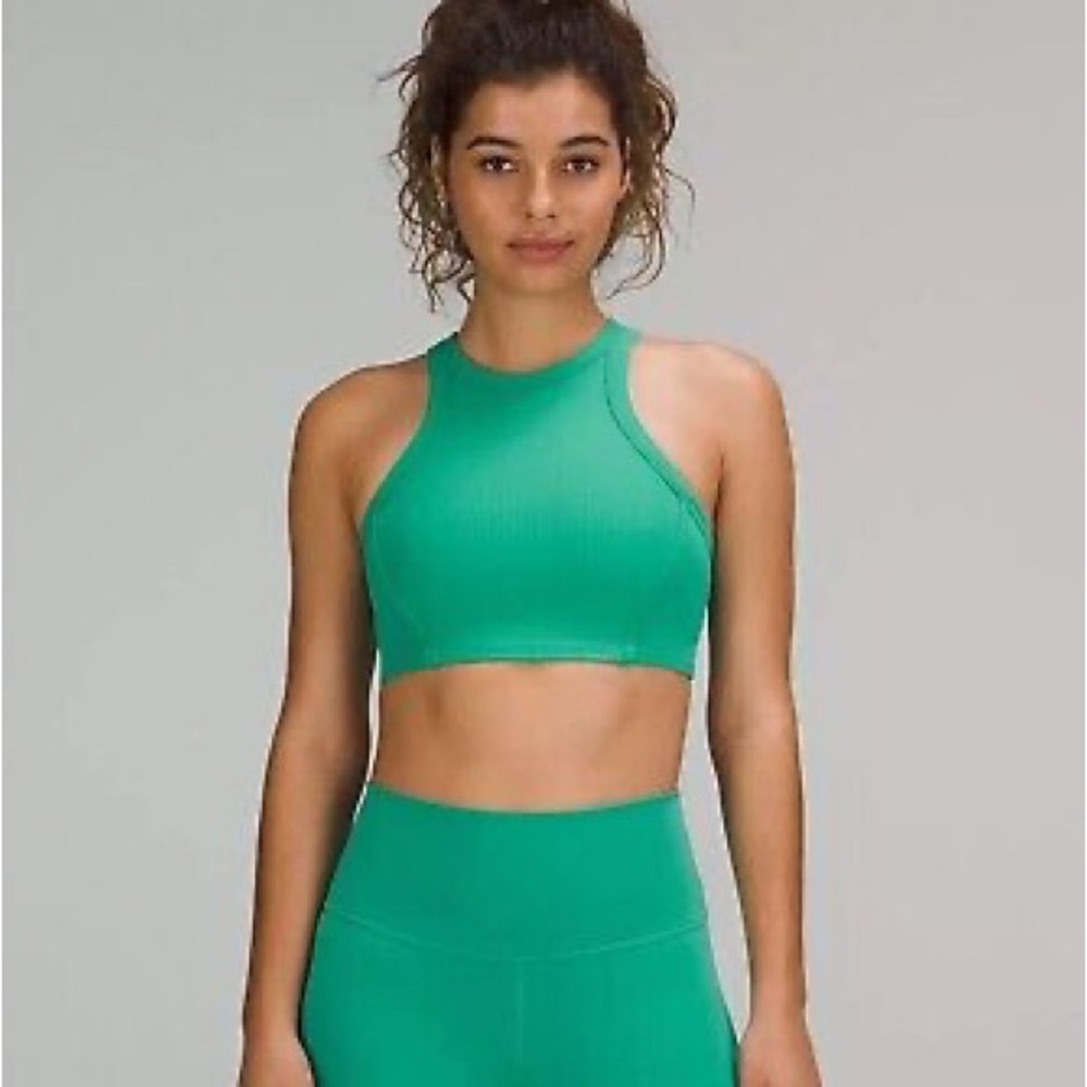 lululemon yoga bra Maldives green